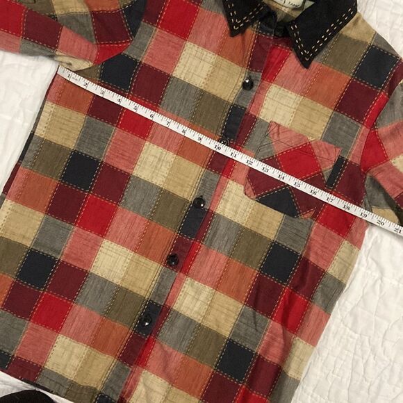 Vintage Studio Ease Plaid Button-up size M/L - Picture 8 of 9